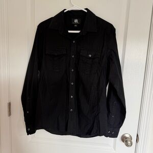 Rock & Republic Men's Black Button-Up Shirt